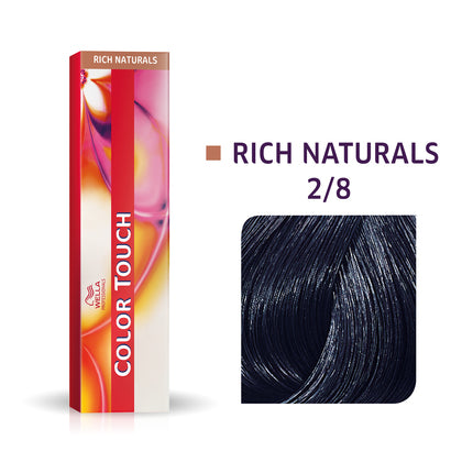 Wella-Color Touch Rich Naturals 2/8  Blauschwarz 60ml