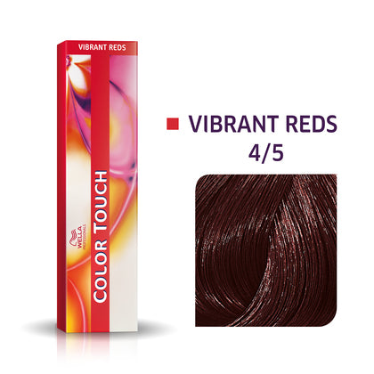 Wella-Color Touch Vibrant Reds 4/5 Mittelbraun Mahagoni 60ml