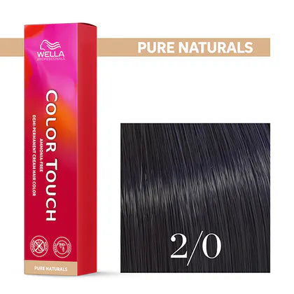 Wella Professionals-Color Touch NEU - Pure Naturals 2/0 schwarz