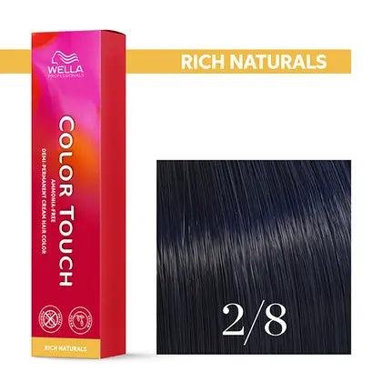 Wella Professionals-Color Touch NEU - Rich Naturals 2/8 schwarz blau