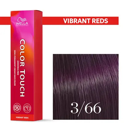 Wella Professionals-Color Touch NEU - Vibrant Reds 3/66 dunkelbraun violett intensiv