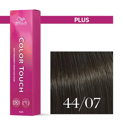 Wella Professionals-Color Touch NEU - Color Touch Plus 44/07 mittelbraun intensiv natur-braun