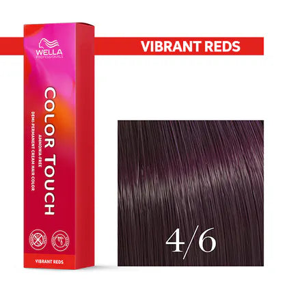 Wella Professionals-Color Touch NEU - Vibrant Reds 4/6 mittelbraun violett