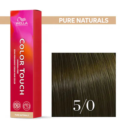 Wella Professionals-Color Touch NEU - Pure Naturals 5/0 hellbraun