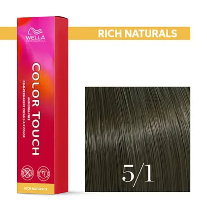 Wella Professionals-Color Touch NEU - Rich Naturals 5/1 hellbraun asch