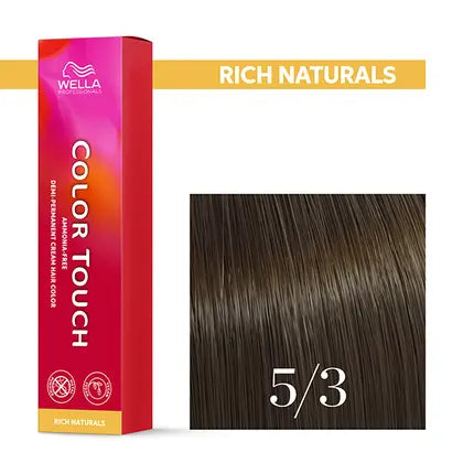 Wella Professionals-Color Touch NEU -Rich Naturals 5/3 hellbraun gold