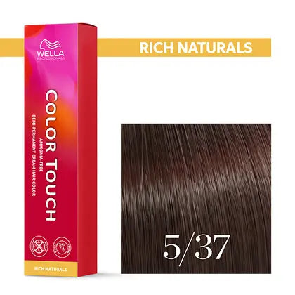 Wella Professionals-Color Touch NEU -Rich Naturals 5/37 hellbraun gold-braun