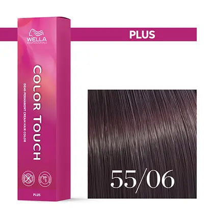 Wella Professionals-Color Touch NEU - Color Touch Plus 55/06 hellbraun intensiv natur-violett