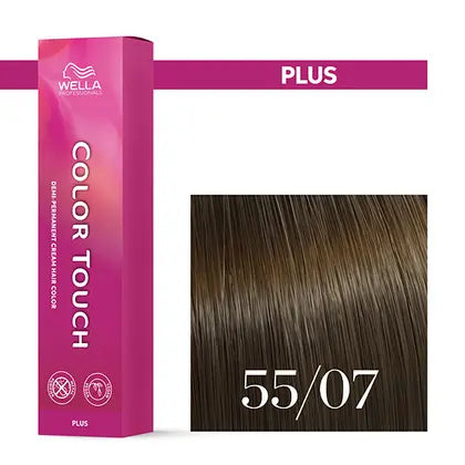 Wella Professionals-Color Touch NEU - Color Touch Plus 55/07 hellbraun intensiv natur-braun