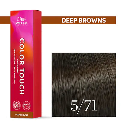 Wella Professionals-Color Touch NEU - Deep Browns 5/71 hellbraun braun-asch