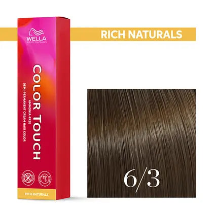 Wella Professionals-Color Touch NEU - Rich Naturals 6/3 dunkelblond gold