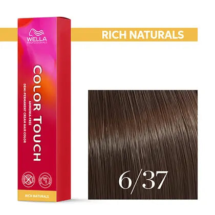 Wella Professionals-Color Touch NEU - Rich Naturals 6/37 dunkelblond gold-braun