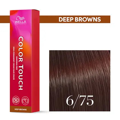 Wella Professionals-Color Touch NEU - Deep Browns 6/75 dunkelblond braun-mahagoni