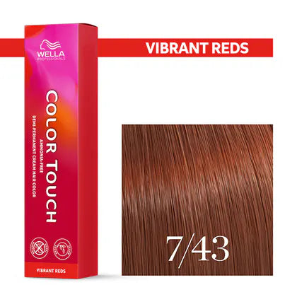 Wella Professionals-Color Touch NEU - Vibrant Reds 7/47 mittelblond rot-braun