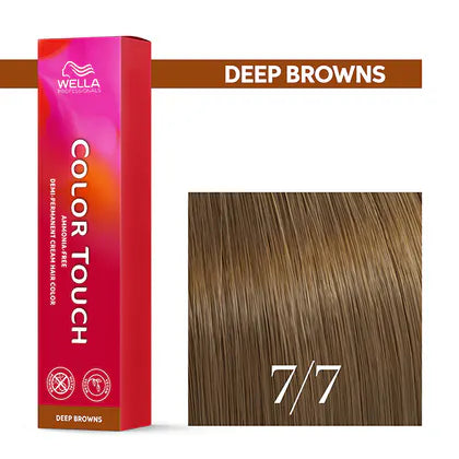 Wella Professionals-Color Touch NEU - Deep Browns 7/71 mittelblond braun-asch