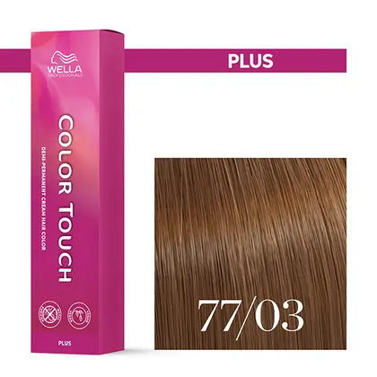 Wella Professionals-Color Touch NEU - Color Touch Plus 77/03 mittelblond intensiv natur-gold