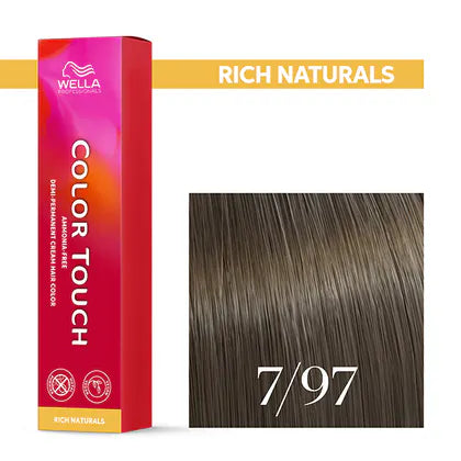 Wella Professionals-Color Touch NEU -Rich Naturals 7/97 mittelblond cendre-braun