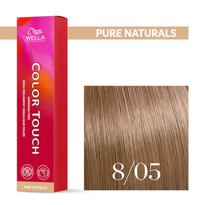 Wella Professionals-Color Touch NEU -Pure Naturals 8/05 hellblond natur-mahagoni