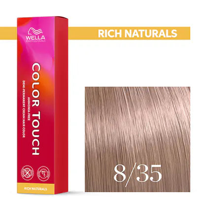 Wella Professionals-Color Touch NEU -Rich Naturals 8/35 hellblond gold-mahagoni