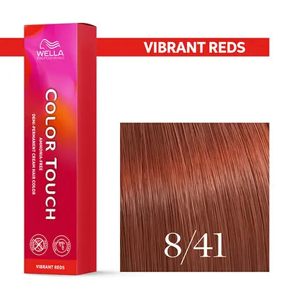 Wella Professionals-Color Touch NEU -Vibrant Reds 8/41 hellblond rot-asch