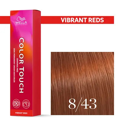 Wella Professionals-Color Touch NEU - Vibrant Reds 8/43 hellblond rot-gold