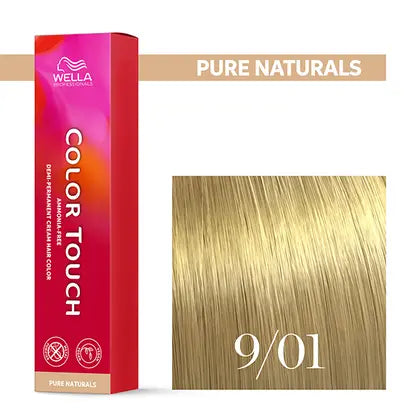 Wella Professionals-Color Touch NEU - Pure Naturals 9/01 lichtblond natur-asch