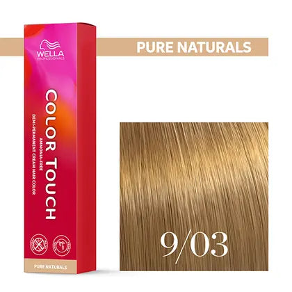 Wella Professionals-Color Touch NEU - Pure Naturals 9/03 lichtblond natur-gold