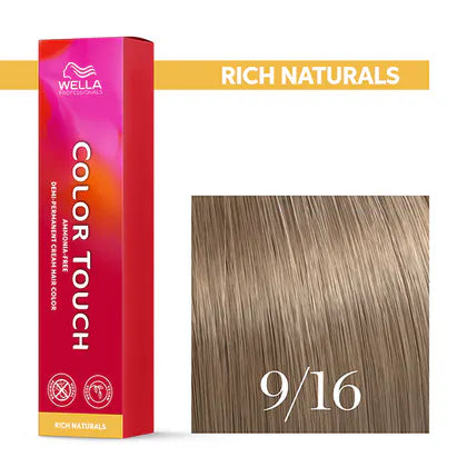 Wella Professionals-Color Touch NEU - Rich Naturals 9/16 lichtblond asch-violett