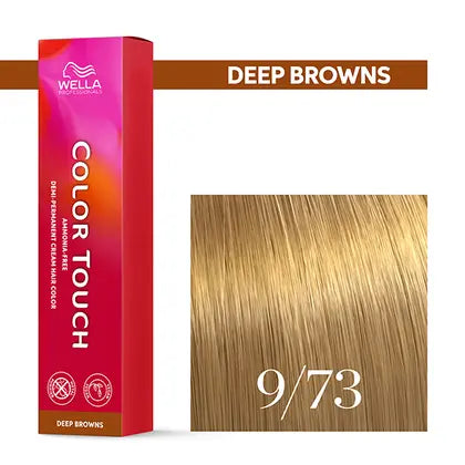 Wella Professionals-Color Touch NEU - Deep Browns 9/73 lichtblond braun-gold