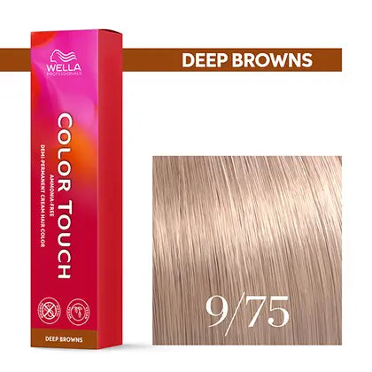 Wella Professionals-Color Touch NEU -Deep Browns 9/75 lichtblond braun-mahagoni