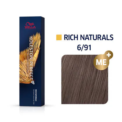 Koleston Perfect Pure Naturals 60ml 6/91 - dunkelblond cendre-ash