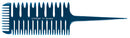 Comair Färbe- und Strähnenkamm Kamm 717 Blue Profi Line