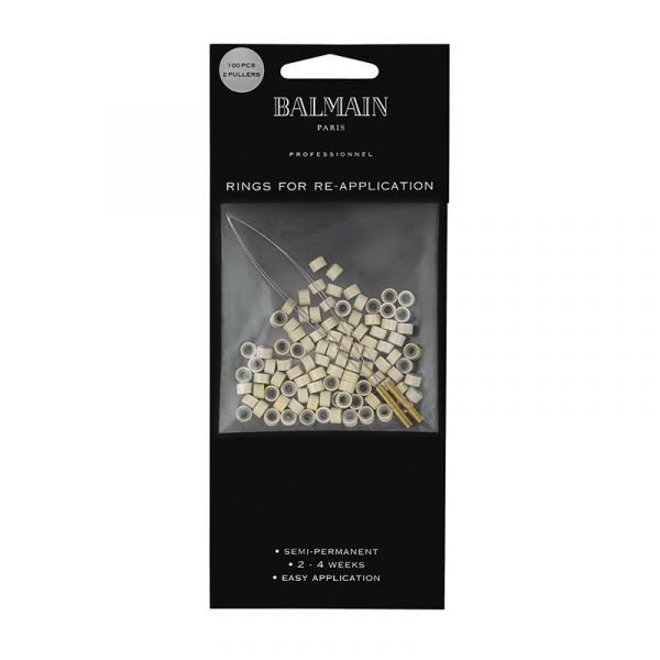 Balmain-Extension Soft Rings-Beige