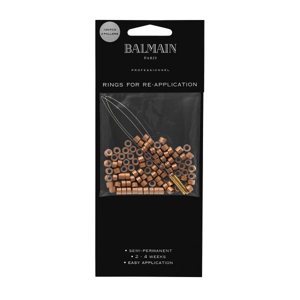 Balmain-Extension Soft Rings-Hellbraun