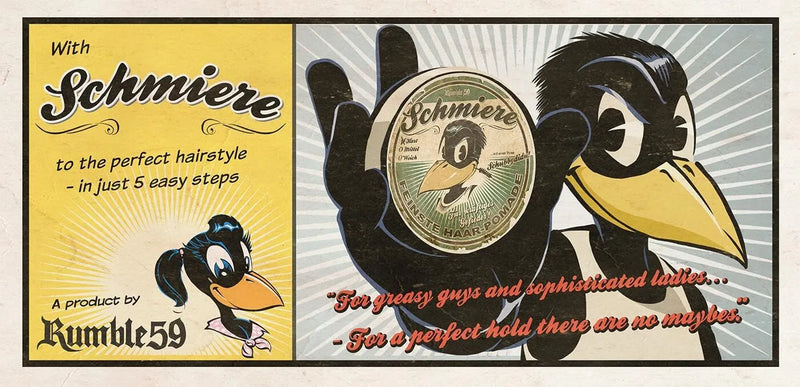 Rumble59 Schmiere Pomade - Härtegrad "mittel" 250ml wasserbasiert, Aludose