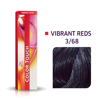 Wella-Color Touch Vibrant Reds 3/68 Dunkelbraun Violett-Perl 60ml