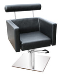 Comair BS Barcelona schwarz, eckiger Metallfuss, hyd.Pumpe