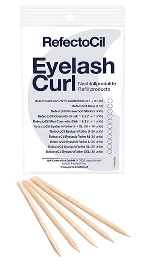 RefectoCil Eyelash Curl Refill Rosewood Sticks 5 Stück