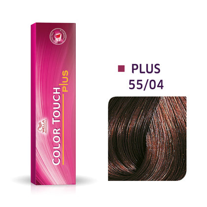 Wella-Color Touch Plus 55/04 Hellbraun Intensiv Natur-Rot 60ml