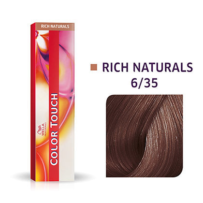 Wella-Color Touch Rich Naturals 6/35 Dunkelblond Gold-Mahagoni 60ml