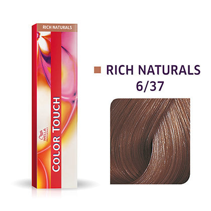 Wella-Color Touch Rich Naturals 6/37 Dunkelblond Gold-Braun 60ml