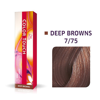 Wella-Color Touch Deep Browns 7/75 Mittelblond Braun-Mahagoni 60ml