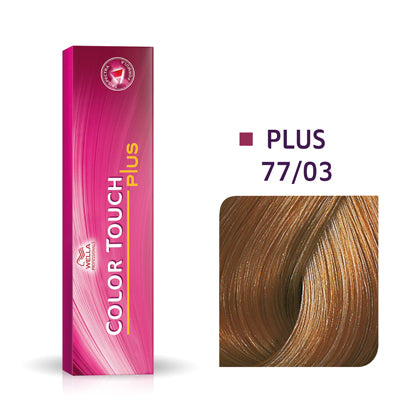 Wella-Color Touch Plus 77/03 Mittelblond Intensiv Natur-Gold 60ml