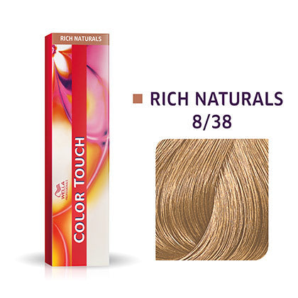 Wella-Color Touch Rich Naturals 8/38 Hellblond Gold-Perl 60ml